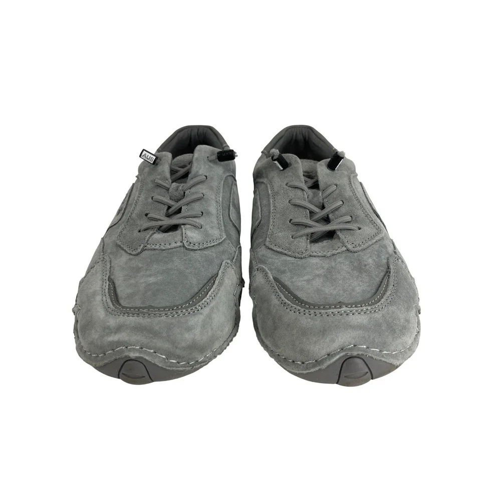Obeck Suede Walking Shoes unisex  42 Grey Toggle Lace Ergonomic Sole